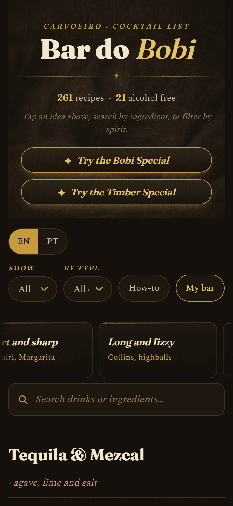 Bar do Bobi on a phone